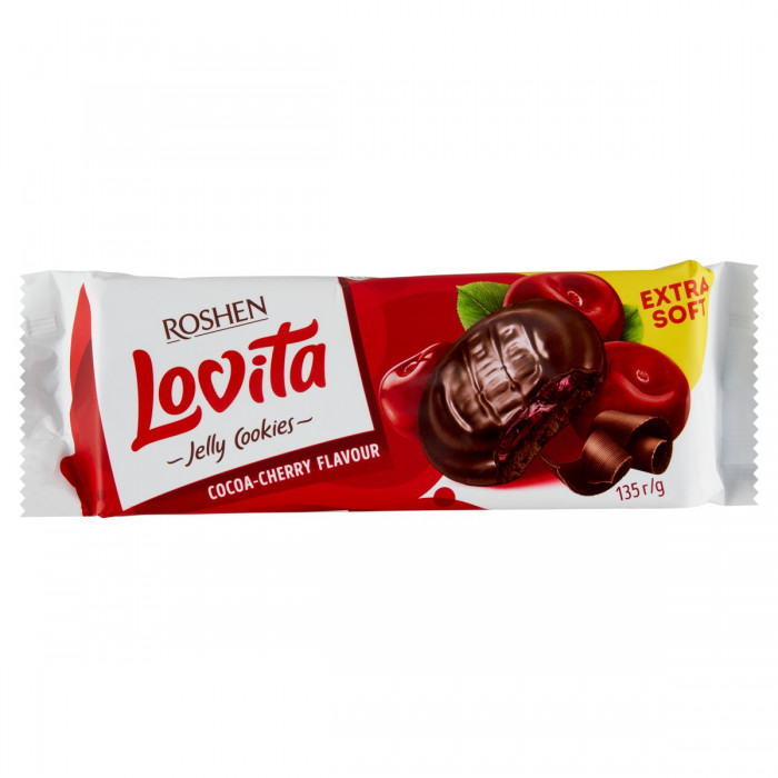 ROSHEN Lovita - piškoty v čokoládě Višeň