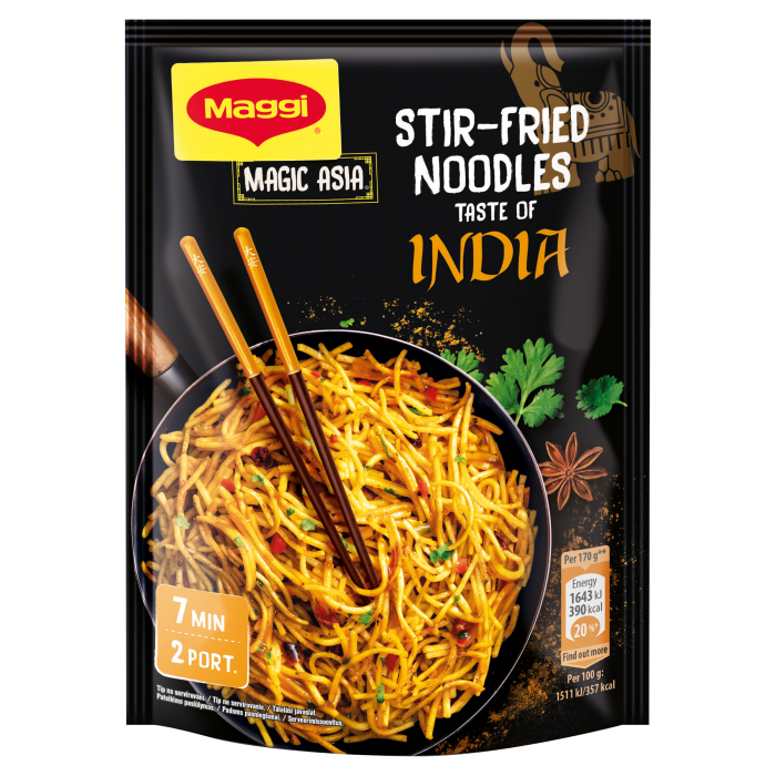 Maggi Magic Asia Smažené nudle s chutí India 118g