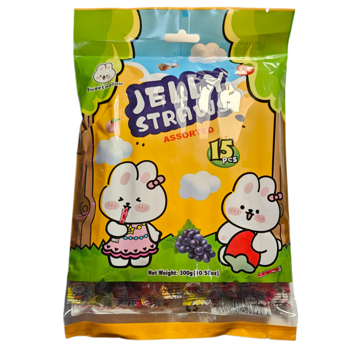 Sweet Mellow Jelly Straws 300g