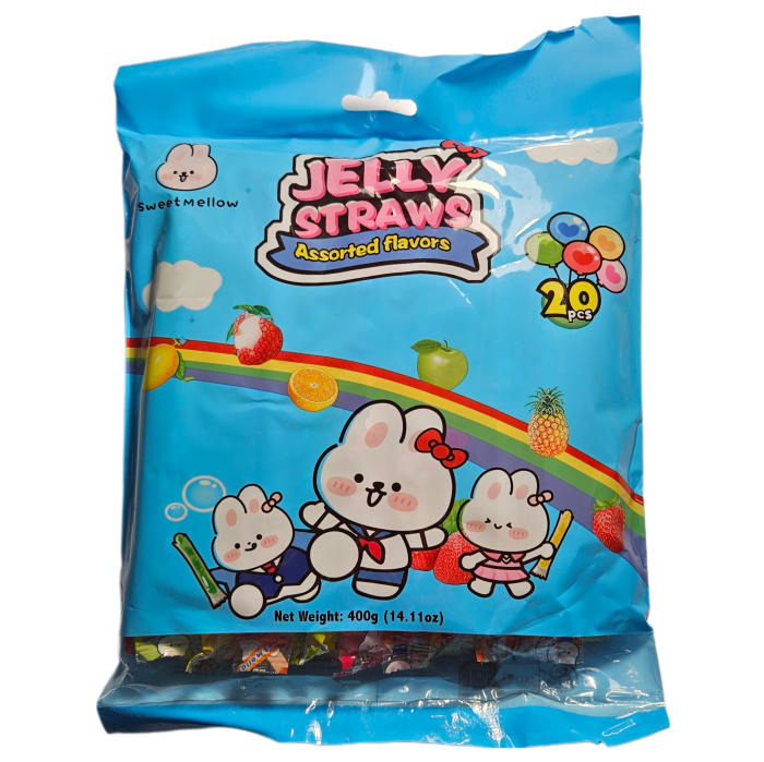 Sweet Mellow Jelly Straws 400g