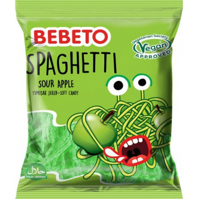 Bebeto špagety Sour Apple 80g