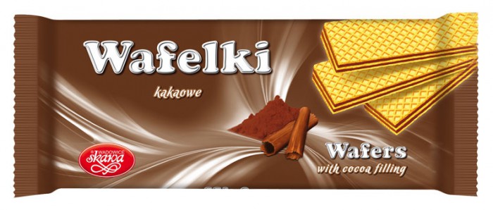 Wafelki 180g Kakaové