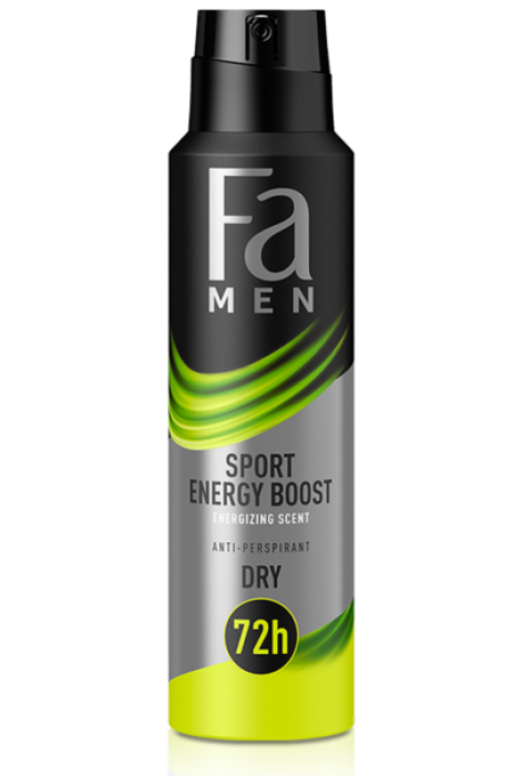 FA MEN Deodoranty spray 150ml Sport Energy Boost