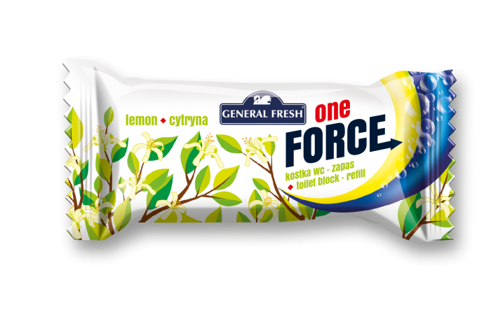 Force One Kostka WC 40g Refill Lemon