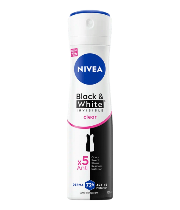 Nivea Deodoranty spray 150ml Invisible Clear