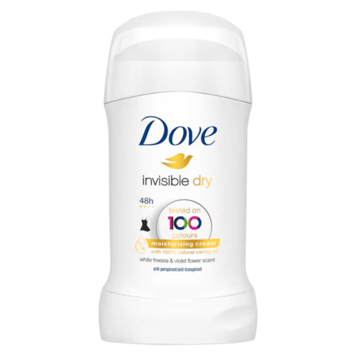 Dove tuhý 40ml Invisible dry