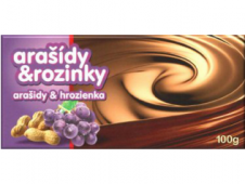 Millano Čokoláda 100g Arašídy & Rozinky