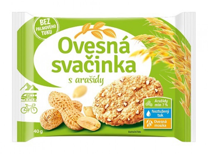 OVESNÁ SVAČINKA S ARAŠIDY 40g