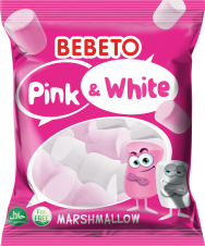 Bebeto Marshmallow 60g Pink & White