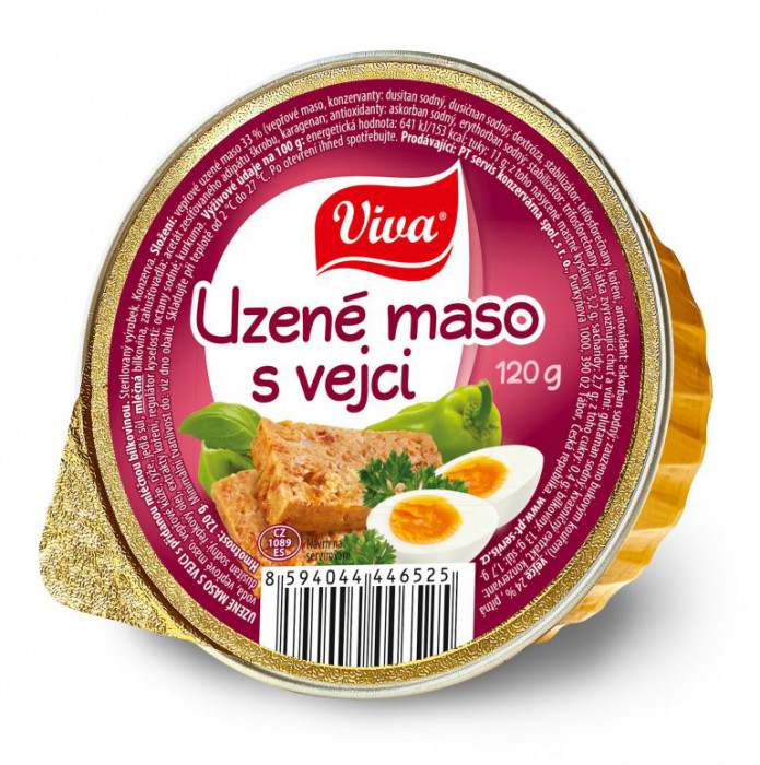 Viva Paštika - Uzené maso s vejci 120g