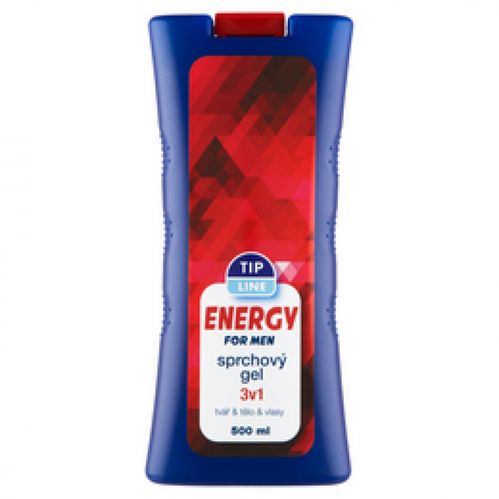 Tip Line MEN Sprchový Gel 500ml Energy