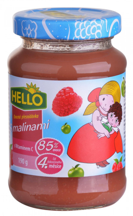 HELLO přesnídávka s malina 190g