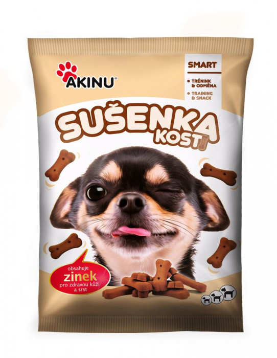 AKINU Sušenka Kosti se zinkem 400g