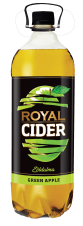 Royal CIDER 1L Alkoholický nápoj s příchutí zelených jablek 4,7% Alk.