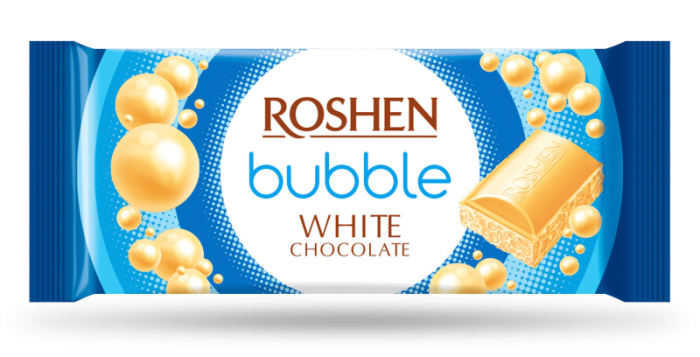 ROSHEN - Bubblové Bílá Čokoláda 85g