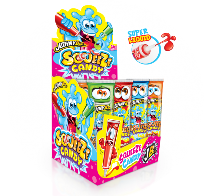 Johny Bee - Squeeze Candy tubě 44g/33ml x 16