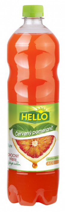 Hello džusy 1L Červený Pomeranč