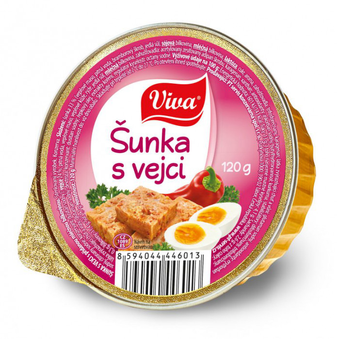 Viva Paštika - Šunka s vejci 120g