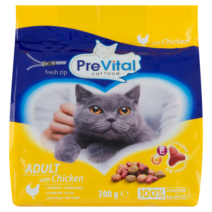 PreVital 0,3kg granule kočka kuřecí se zeleninou