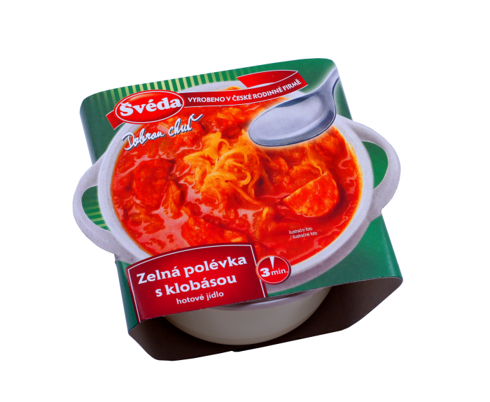 Švéda - Miska - Zelná polévka s klobásou 330g