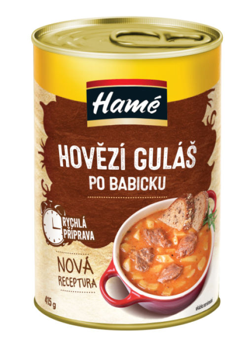 Hamé Hovězí guláš po babicku, hotové jídlo 415g